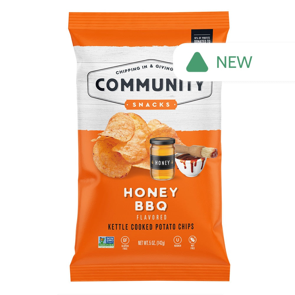 Wholesale Community Snacks Honey Bbq Chips 5 Oz Bag- Bulk