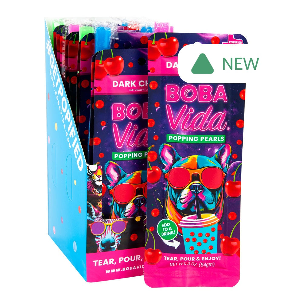 Wholesale Bobavida Popping Boba Dark Cherry 3 Oz- Bulk