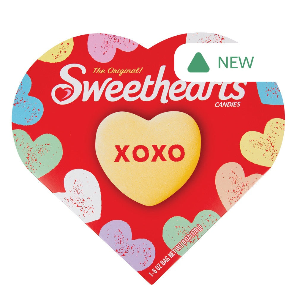 Wholesale The Original Sweethearts Conversation Hearts 5 Oz Heart Box - Pk6- Bulk
