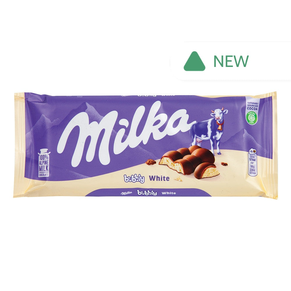 Wholesale Milka White Bubbly Bar 3.25 Oz- Bulk