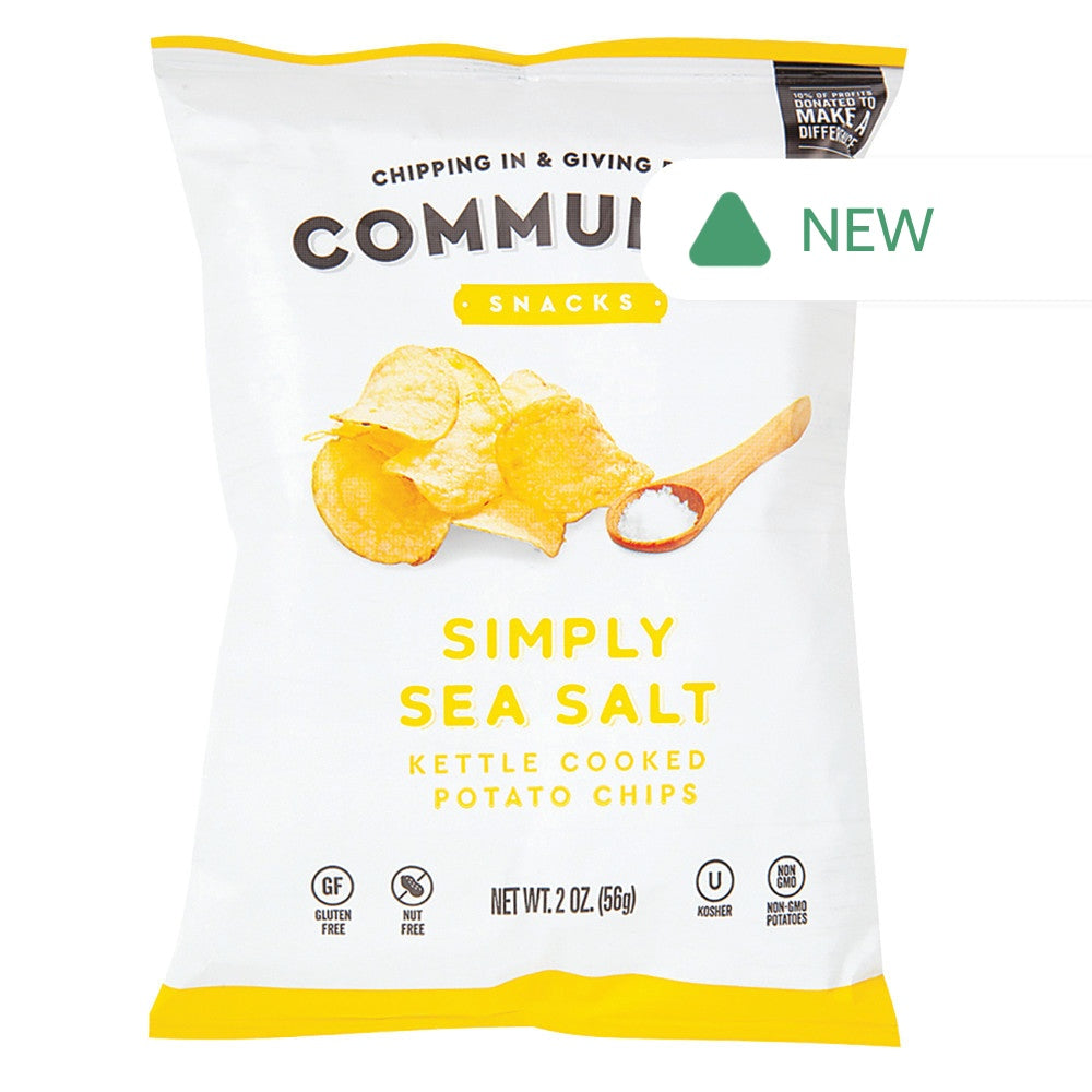 Wholesale Community Snacks Simply Sea Salt Chips 2 Oz Bag- Bulk