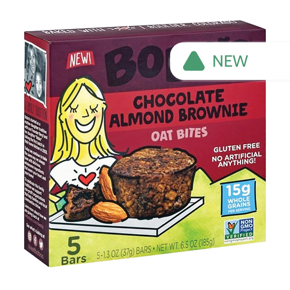 Wholesale Bobo'S Chocolate Almond Brownie Oat Bites 6.5 Oz- Bulk