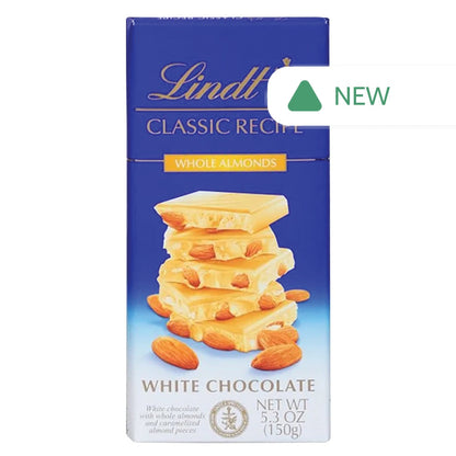 Wholesale Lindt Classic Recipe White Chocolate Whole Almond Bar 5.3 Oz Bar- Bulk