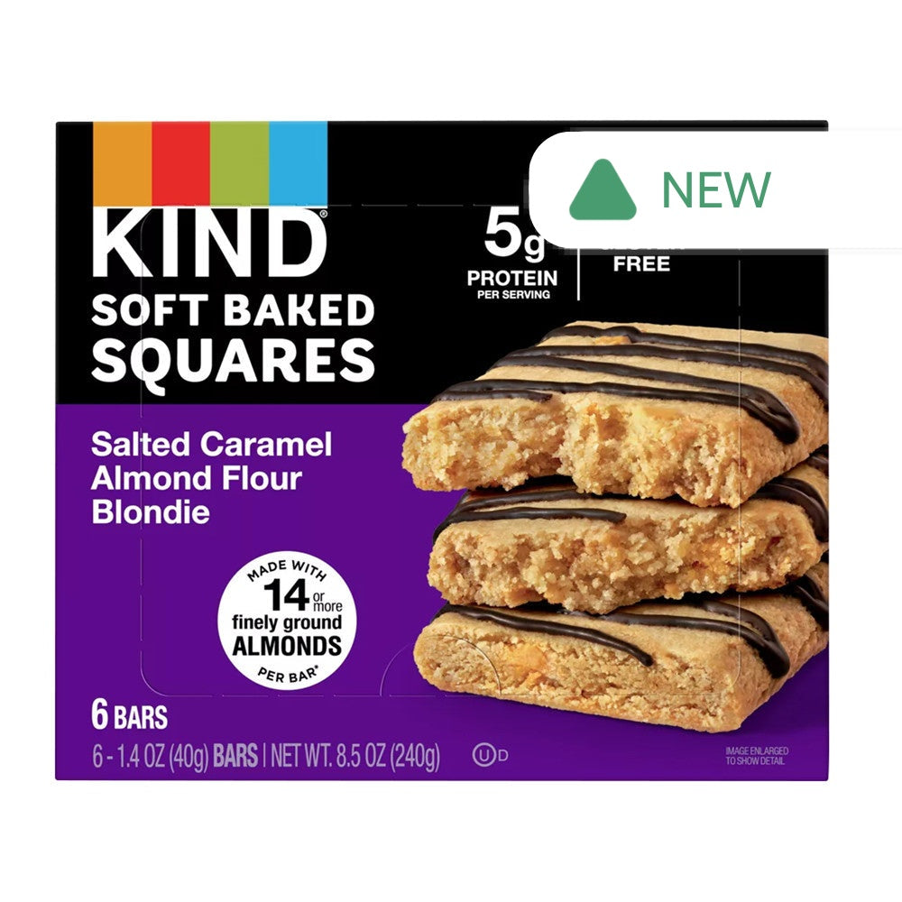 Wholesale Kind Salted Caramel Almond Flour Blondie 1.4 Oz Bar 6 Count Box- Bulk