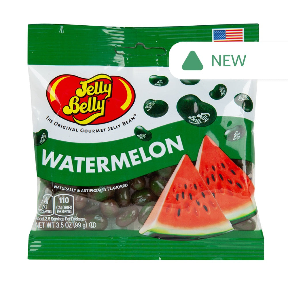 Wholesale Jelly Belly Watermelon 3.5 Oz Peg Bag- Bulk