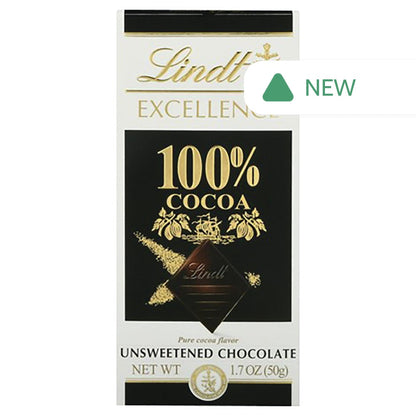 Wholesale Lindt Excellence 100% Cocoa Chocolate Bar 1.7 Oz Bar- Bulk