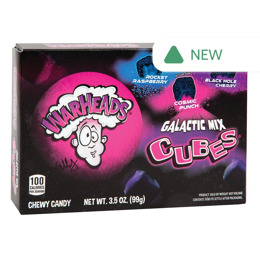 Wholesale Warheads Galactic Cubes 3.5 Oz Theater Box- Bulk