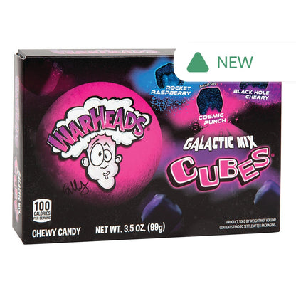 Wholesale Warheads Galactic Cubes 3.5 Oz Theater Box- Bulk