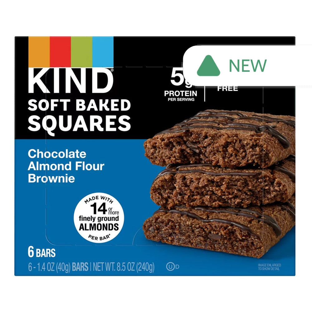 Wholesale Kind Chocolate Almond Flour Brownie 1.4 Oz Bar 6 Count Box- Bulk