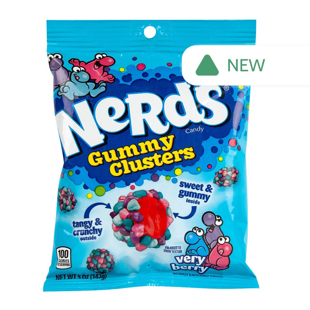Wholesale Nerds Clusters Very Berry 5 Oz Peg Bag- Bulk