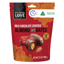 Wholesale Kitchen & Love Milk Chocolate Almond Stuffed Dates 3.5 Oz Bag- Bulk