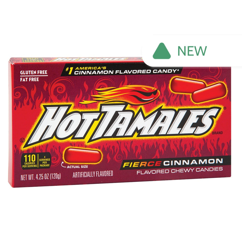 Wholesale Hot Tamales Fierce Cinnamon 4.25 Oz Theater Box- Bulk