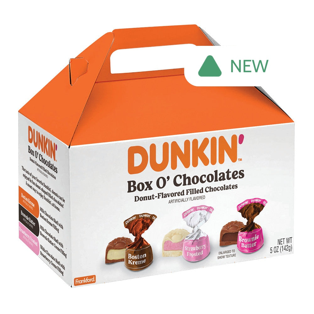 Wholesale Dunkin' Donuts Box O' Chocolates 5 Oz Box- Bulk