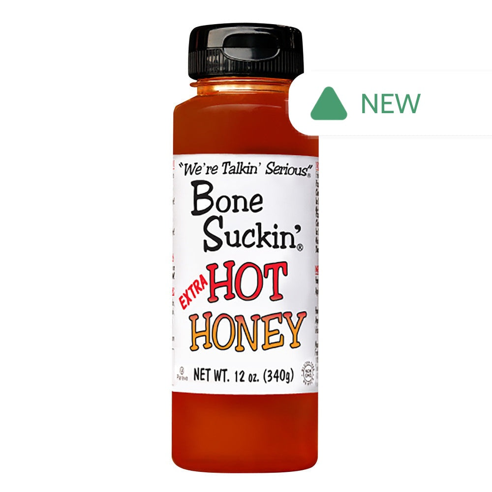 Wholesale Bone Suckin’ Extra Hot Honey 12 Oz Bottle- Bulk
