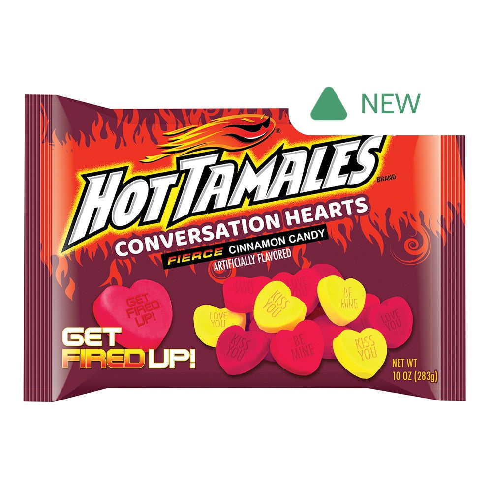 Wholesale Hot Tamales Conversation Hearts 10 Oz Bag- Bulk