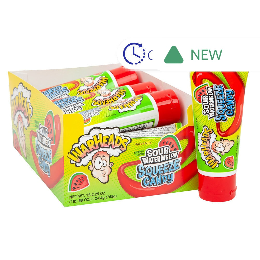 Wholesale Warheads Watermelon Sour Squeeze Candy 2.25 Oz- Bulk