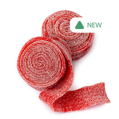 Wholesale Müttenberg Candy Sour Rolled Belts Strawberry- Bulk