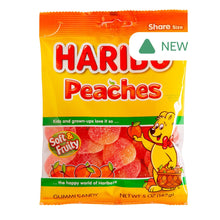 Wholesale Haribo Peaches Gummi Candy 5 Oz Peg Bag- Bulk