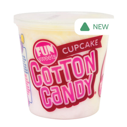 Wholesale Fun Sweets Cupcake Cotton Candy 1.5 Oz Tub- Bulk