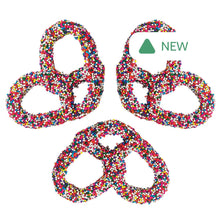 Wholesale Giambri'S Rainbow Nonpareils Milk Chocolate Covered Pretzel- Bulk