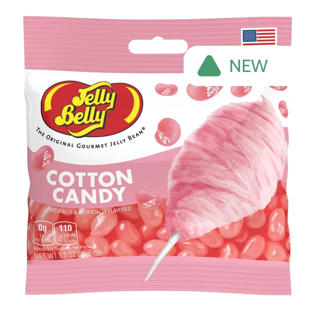 Wholesale Jelly Belly Cotton Candy 3.5 Oz Peg Bag- Bulk