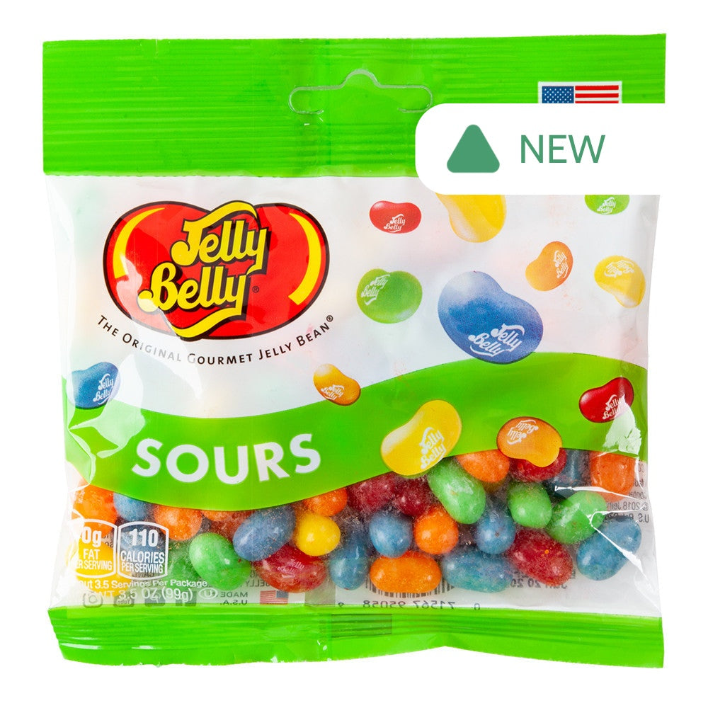 Wholesale Jelly Belly Sours Mix 3.5 Oz Peg Bag- Bulk