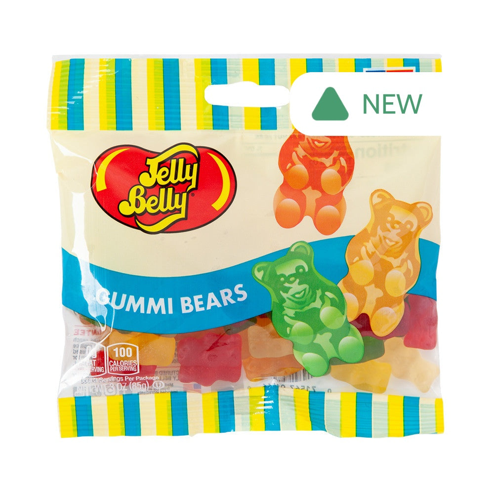 Wholesale Jelly Belly Gummi Bears Assorted 3 Oz Peg Bag- Bulk