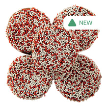 Wholesale BoxNCase Milk Chocolatey Coated Sandwich Cookies With Valentine Nonpareils- Bulk