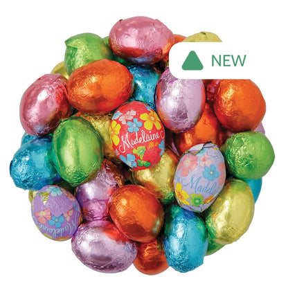 Wholesale Madelaine Milk Chocolate Foiled Easter Eggs- Bulk