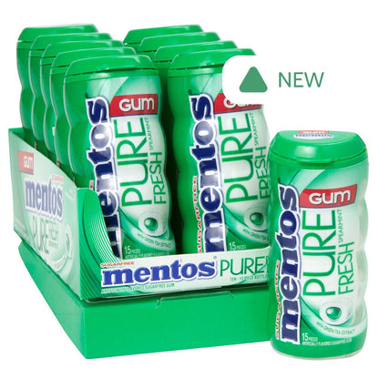 Wholesale Mentos Pure Fresh Sugar Free Spearmint Gum 1.06 Oz- Bulk