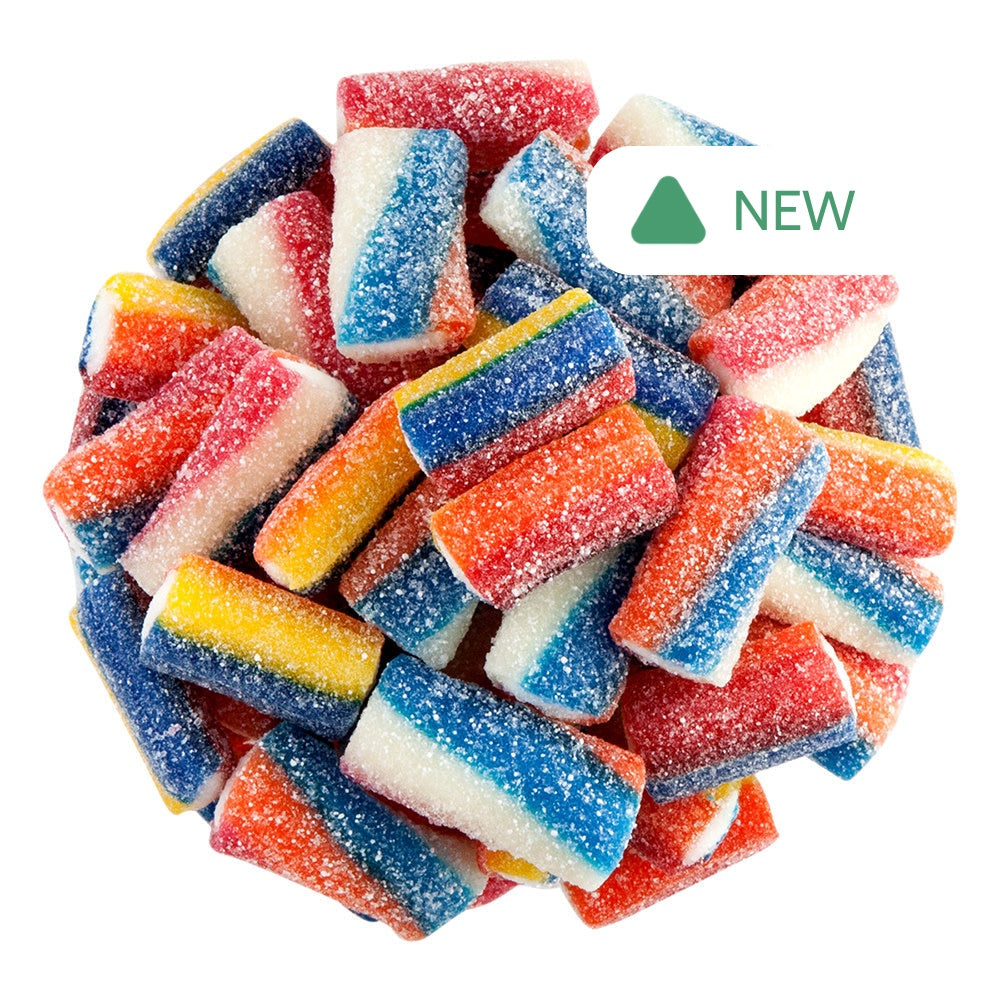 Wholesale Sour Rainbow Filled Licorice Broadway Sticks- Bulk