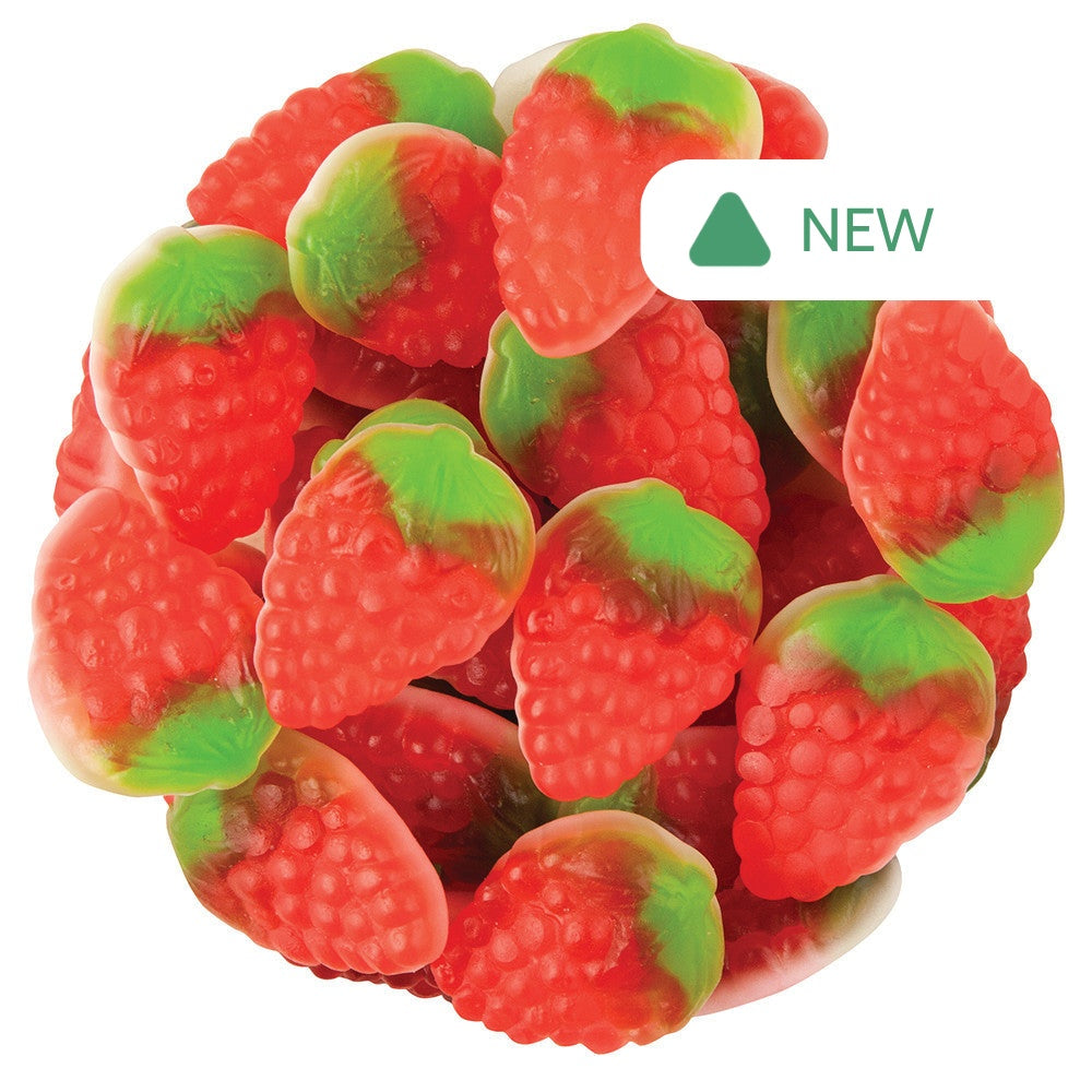 Wholesale Kervan Gummy Strawberries Foam Bottom- Bulk