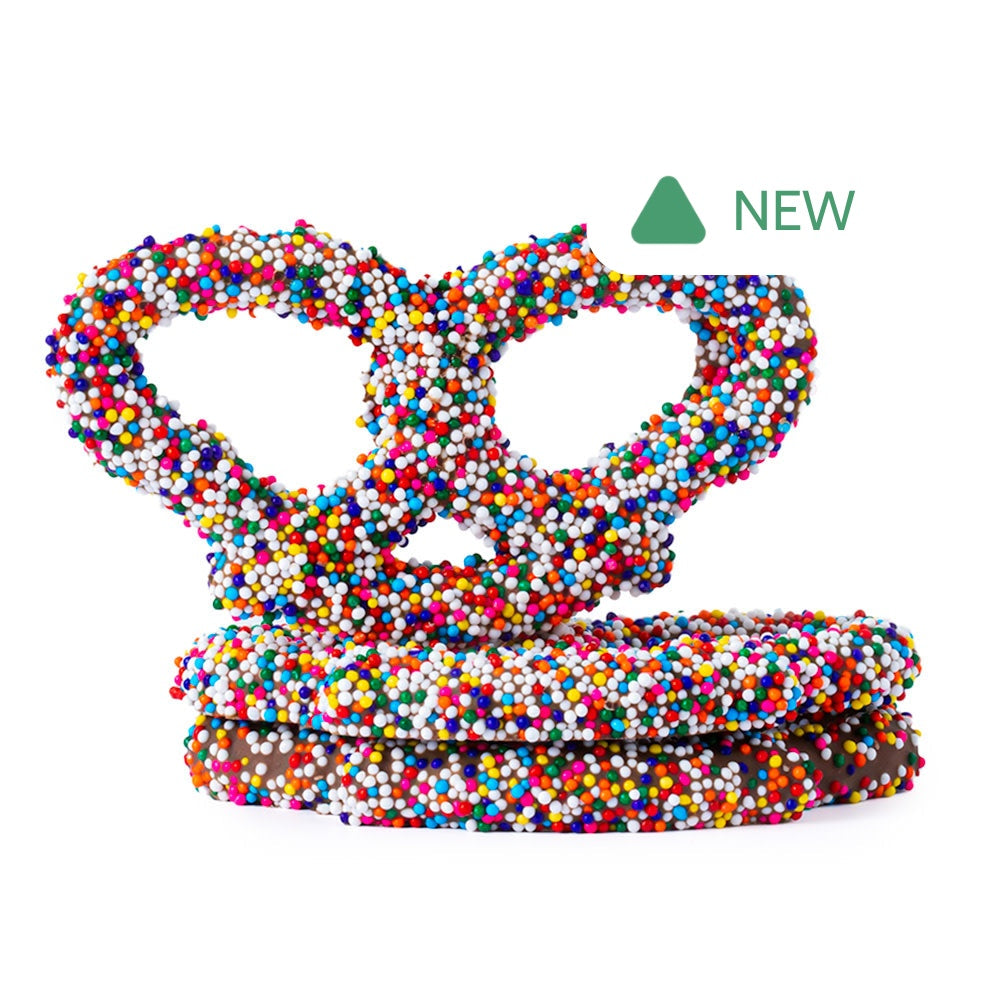 Wholesale BoxNCase Milk Chocolatey Coated Nonpareil Premier Pretzels- Bulk