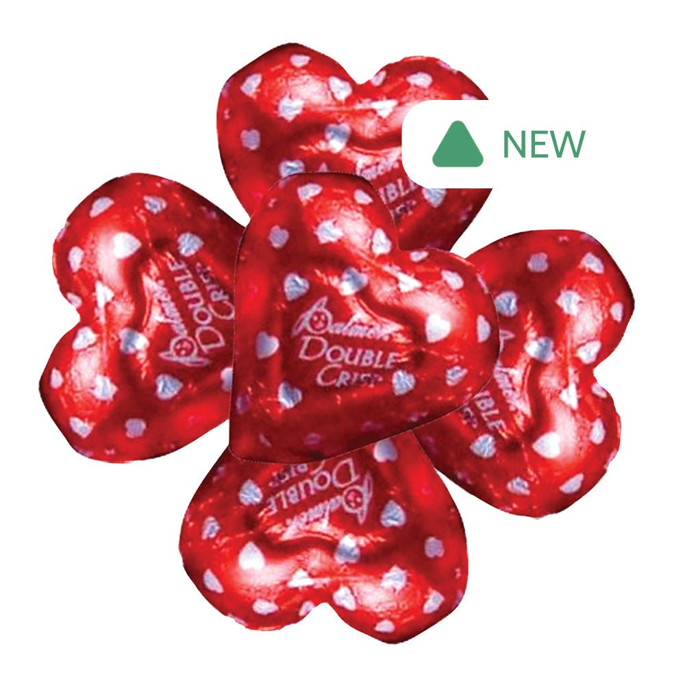 Wholesale Double Crisp Foiled Hearts- Bulk