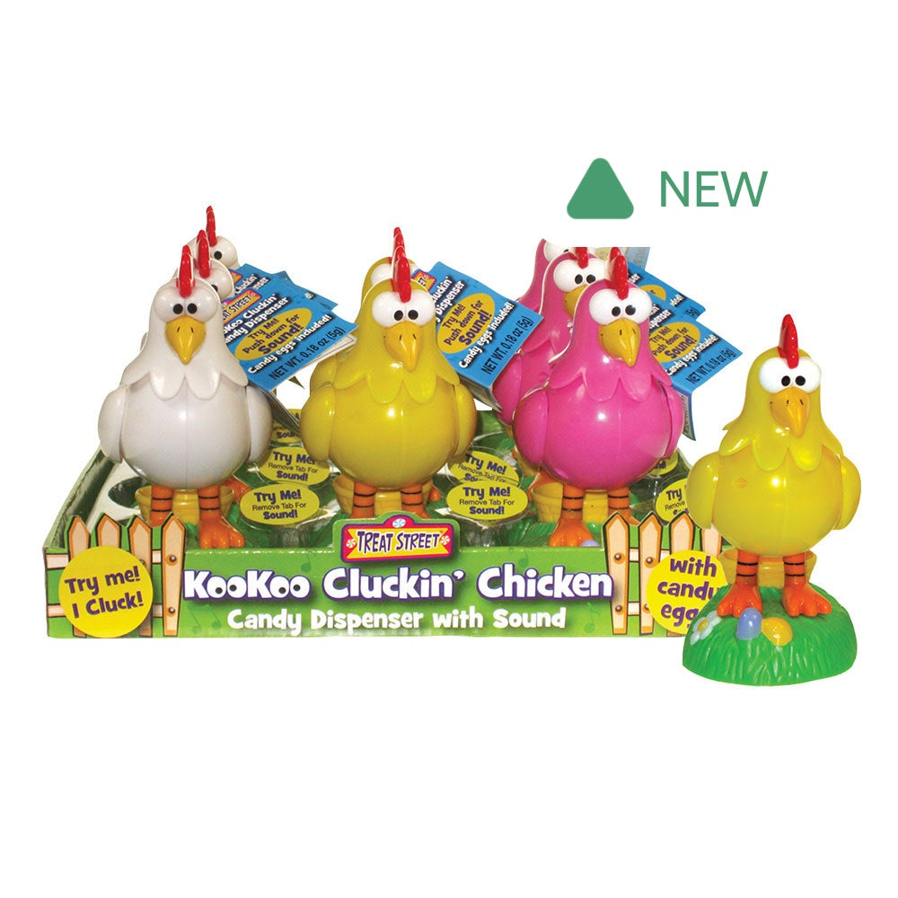 Wholesale Kookoo Cluckin' Chicken 0.18 Oz Candy Dispenser- Bulk