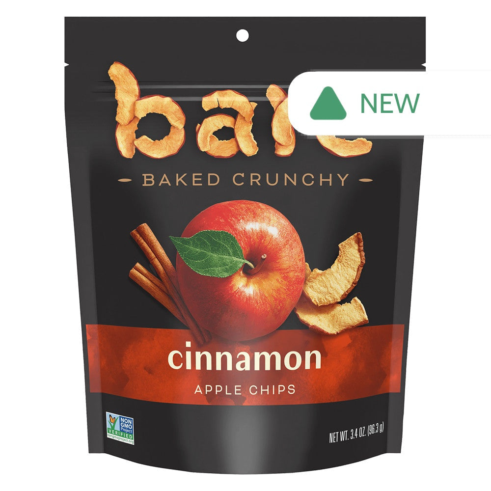Wholesale Bare Cinnamon Apple Chips 3.4 Oz Pouch- Bulk
