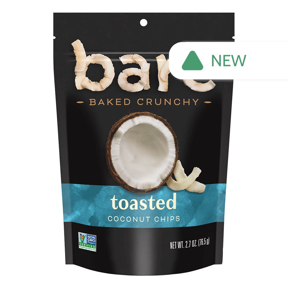 Wholesale Bare Toasted Coconut Chips 2.7 Oz Pouch- Bulk