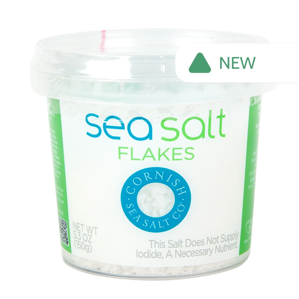 Wholesale Cornish Sea Salt Original Sea Salt Flakes 5.3 Oz Tub- Bulk