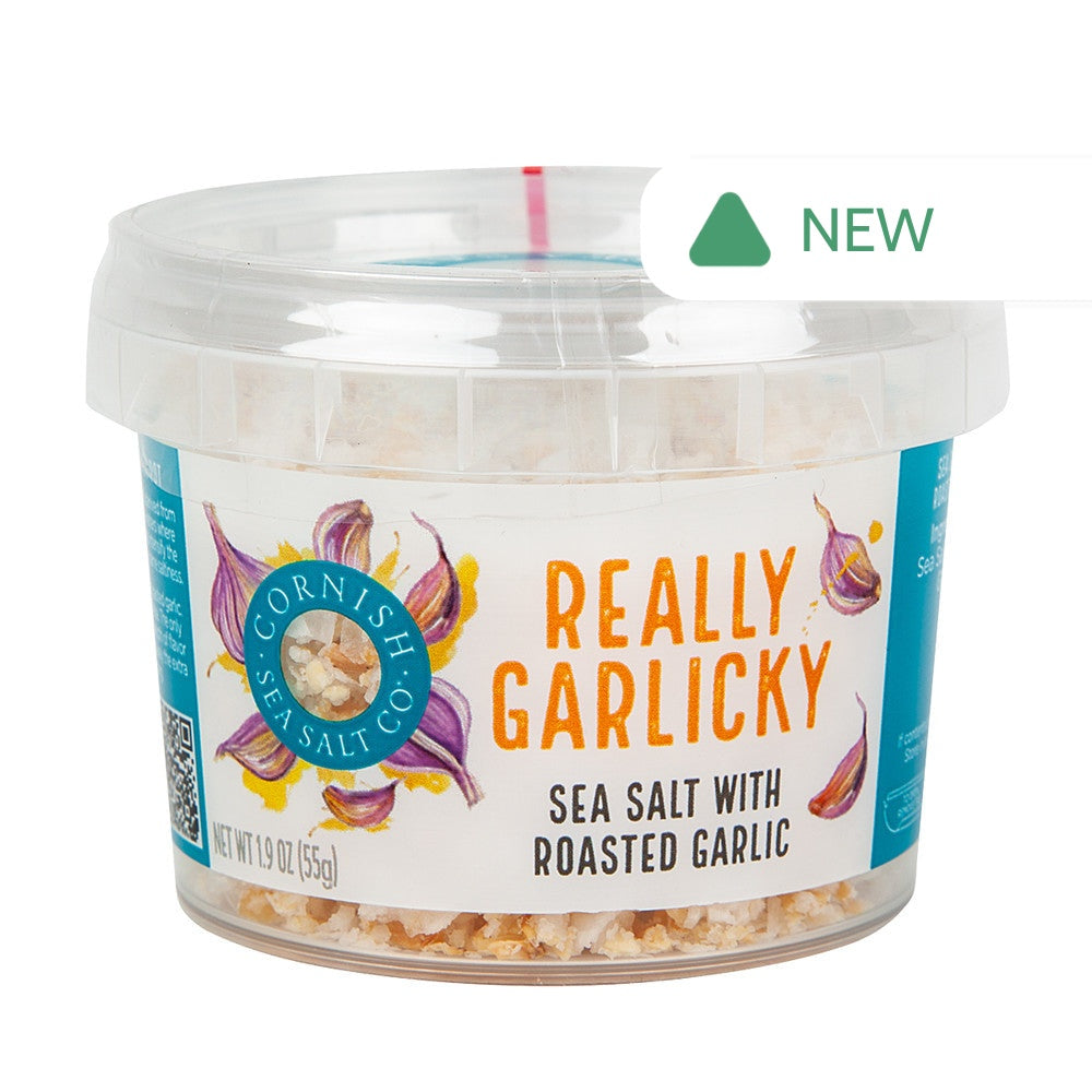 Wholesale Cornish Sea Salt Really Garlickly 1.9 Oz Tub- Bulk