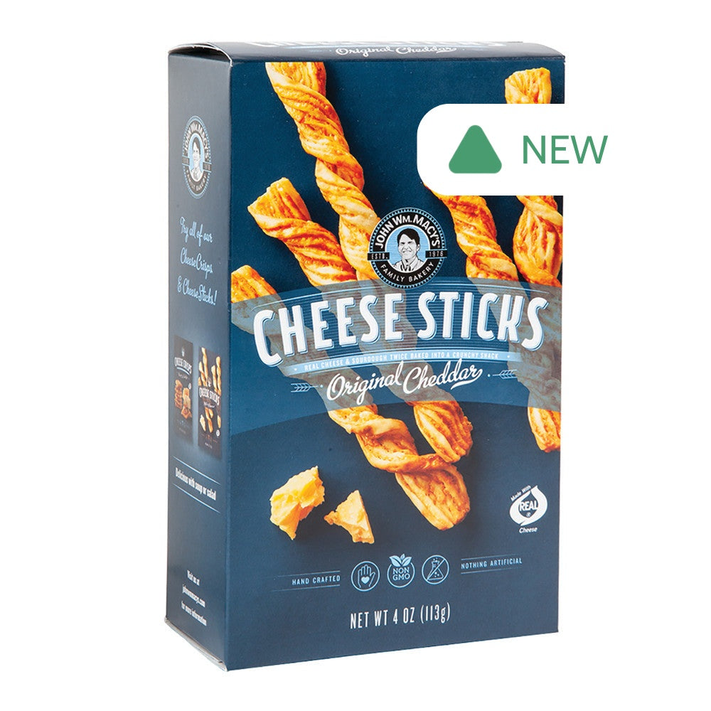 Wholesale John Wm. Macy'S Original Cheddar Cheese Sticks 4 Oz- Bulk