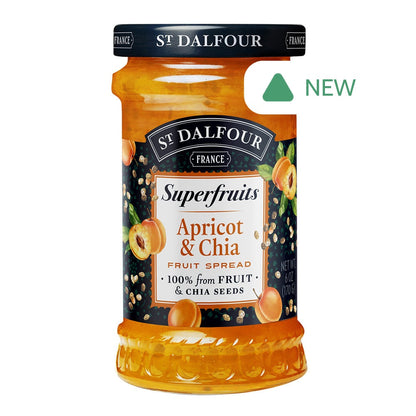 Wholesale St. Dalfour Superfruits Fruit Spread Apricot & Chia 6 Oz Jar- Bulk