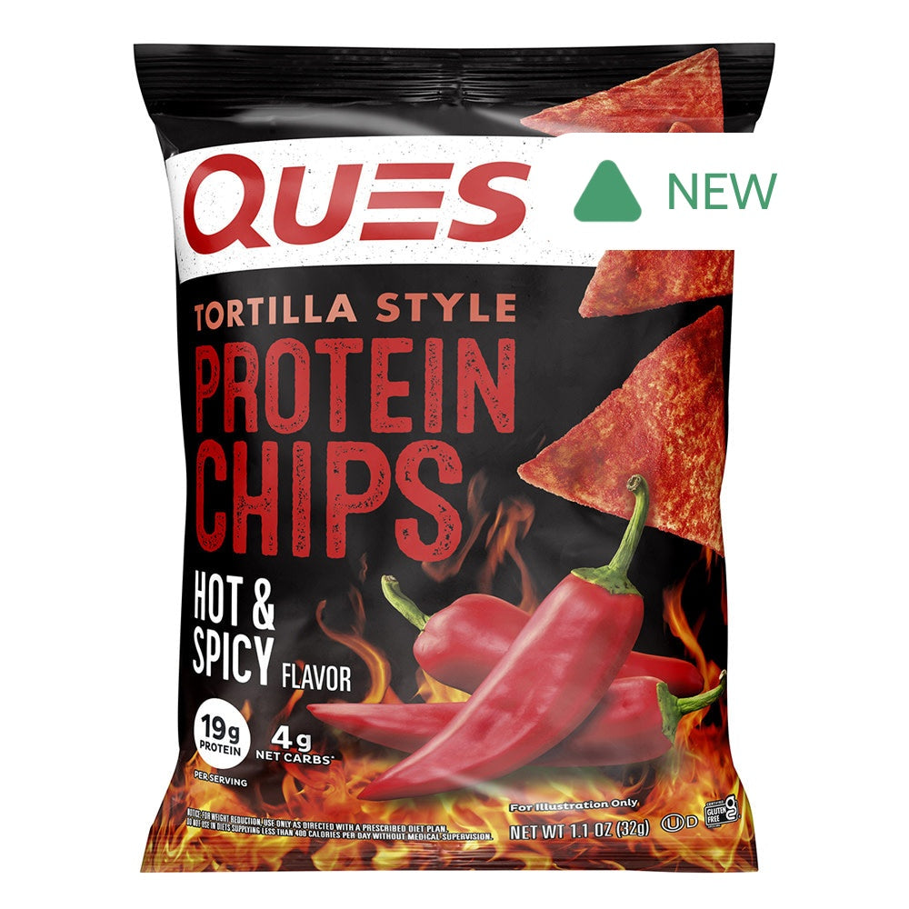 Wholesale Quest Tortilla Style Protein Chips Hot & Spicy 1.1 Oz Bag- Bulk