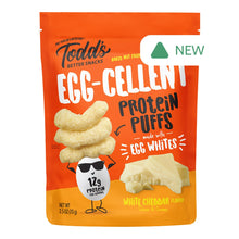 Wholesale Todd’S Egg-Cellent Protein Puffs White Cheddar 2.5 Oz Bag- Bulk