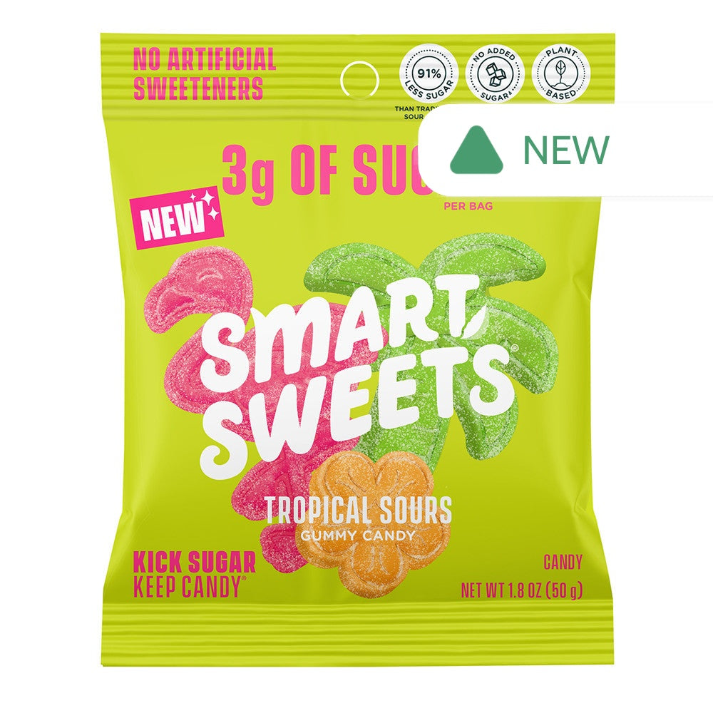 Wholesale Smartsweets Tropical Sours Gummy Candy 1.8 Oz Bag- Bulk
