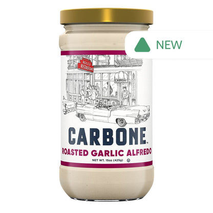 Wholesale Carbone Roasted Garlic Alfredo Sauce 15 Oz Jar- Bulk