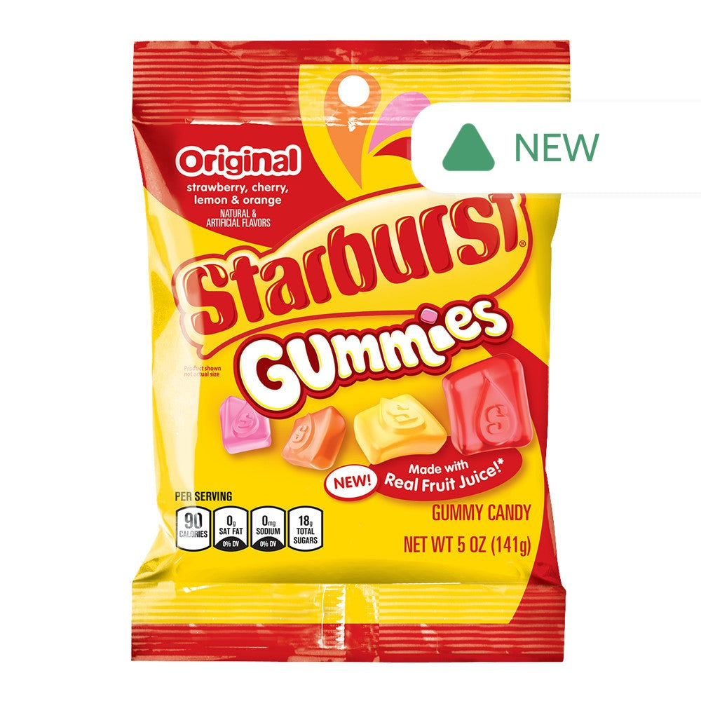 Wholesale Starbust Original Gummies 5 Oz Peg Bag- Bulk