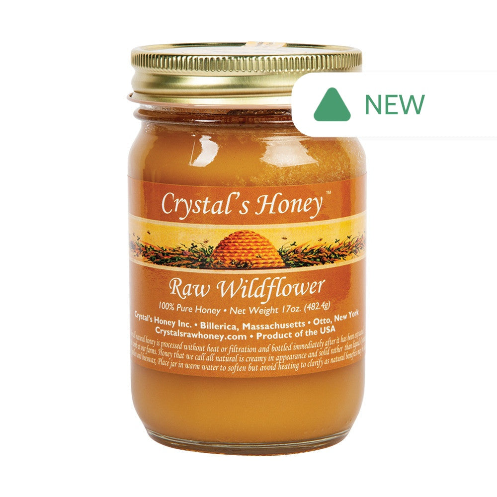 Wholesale Crystal'S Honey Raw Wildflower 17 Oz Jar- Bulk