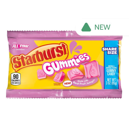 Wholesale Starburst All Pink Gummies Share Size 3 Oz- Bulk