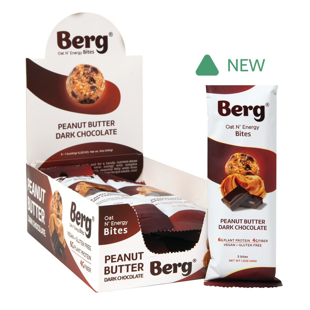 Wholesale Berg Bites Peanut Butter & Dark Chocolate Bites 1.5 Oz Peg Bag- Bulk