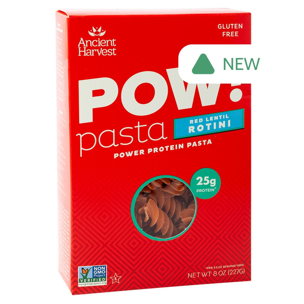 Wholesale Ancient Harvest Pow Pasta Red Lentil Rotini 8 Oz Box- Bulk